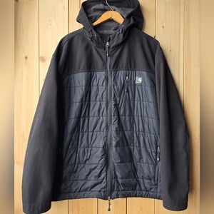 Carhartt J294 BLK Hybrid Soft Shell Hybrid Jacket Puffer Mens Size 2XL Reg